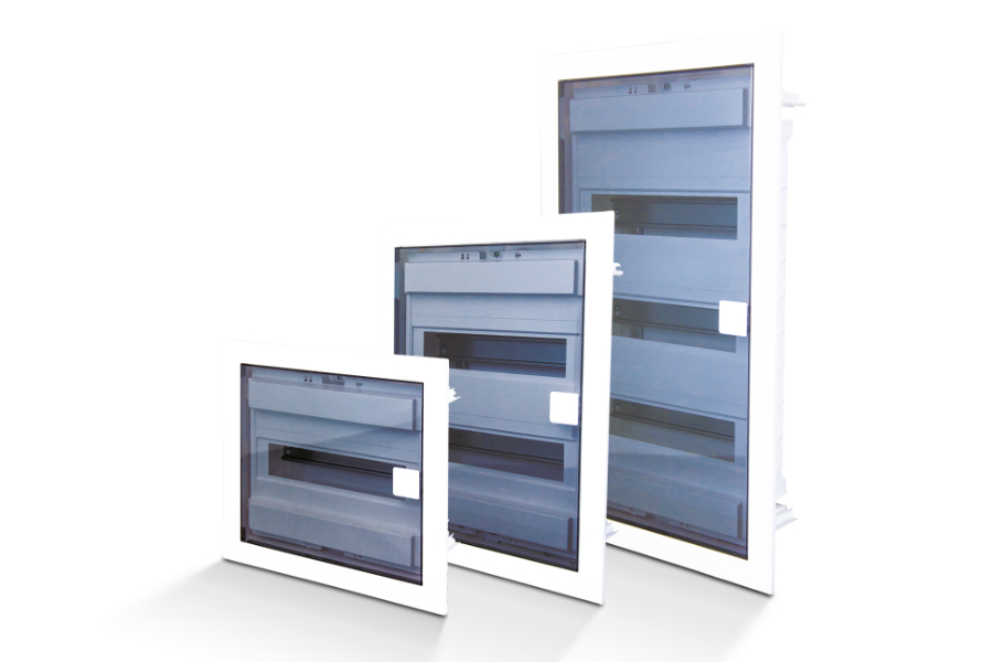 BOXEXPERT-DISBOX-G-transparent-Gruppenbild-900 Verteilergehäuse mit transparenten Deckel